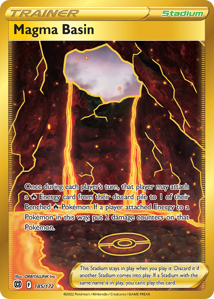 Magma Basin 185/172 Pokémon kaart