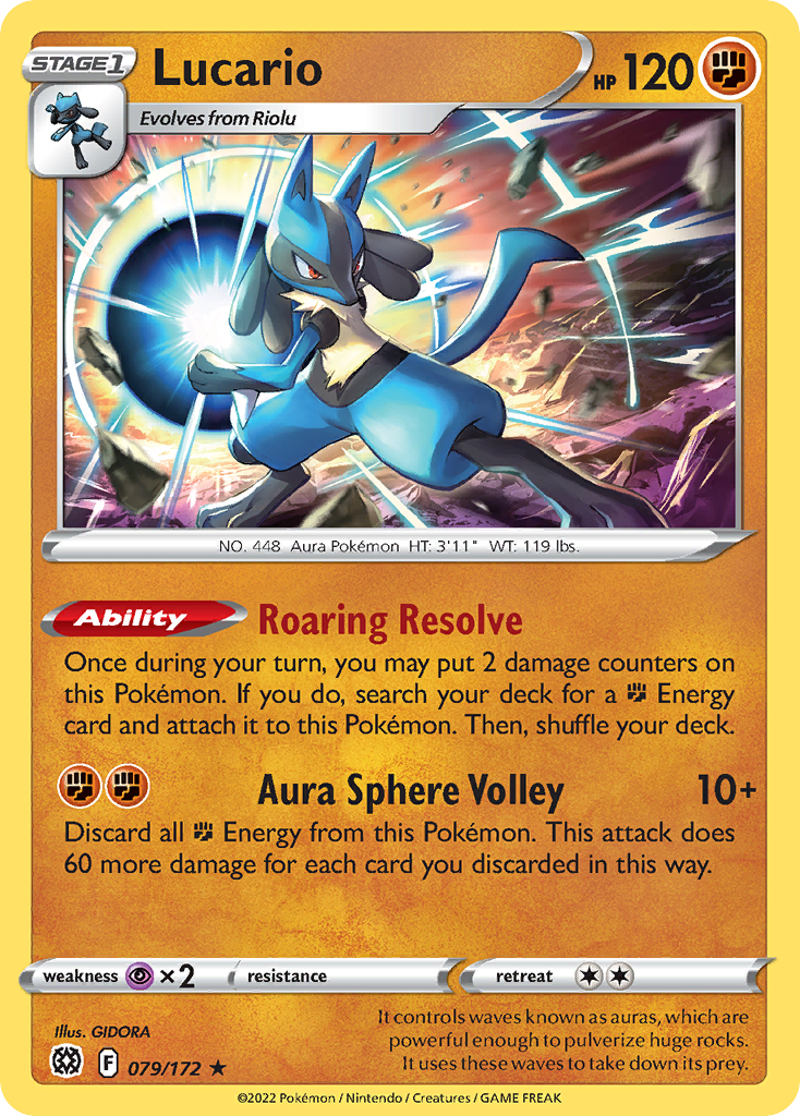 Lucario Brilliant Stars Pok mon TCG Guru