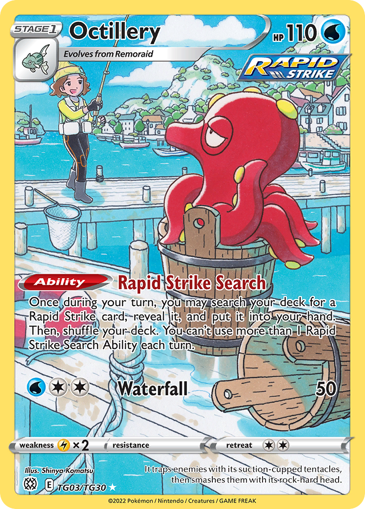Octillery #TG03 Pokémon Card from Pokemon Brilliant Stars Set