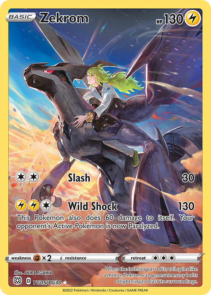 Zekrom #TG05 Pokémon Card from Pokemon Brilliant Stars Set