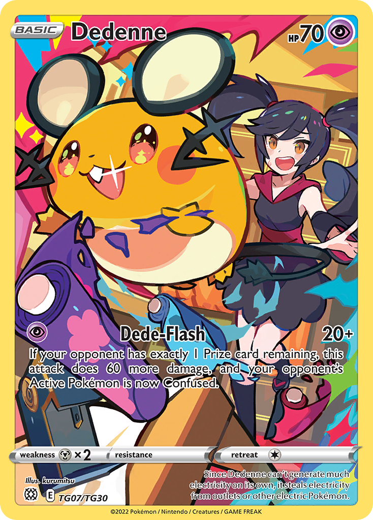 Dedenne #TG07 Pokémon Card from Pokemon Brilliant Stars Set