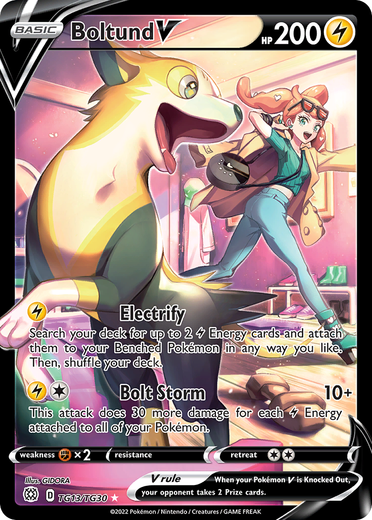 Boltund V #TG13 Pokémon Card from Pokemon Brilliant Stars Set