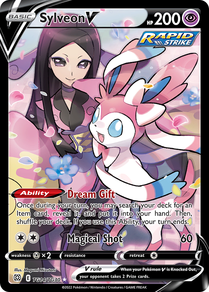 Sylveon V #TG14 Pokémon Card from Pokemon Brilliant Stars Set