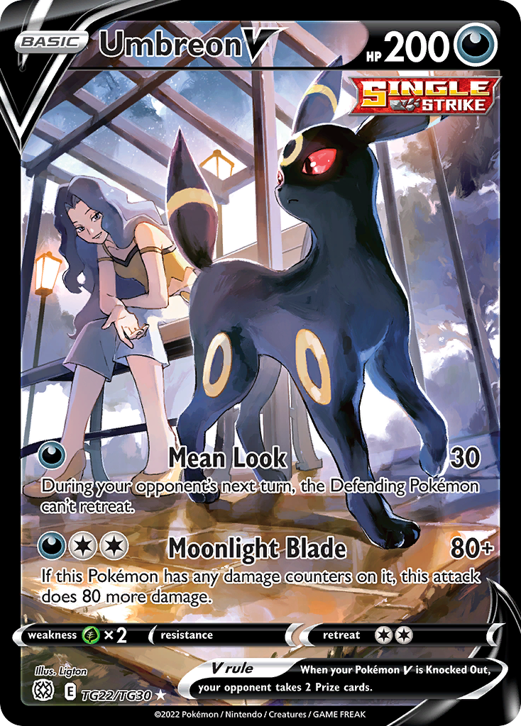 Umbreon V #TG22 Pokémon Card from Pokemon Brilliant Stars Set