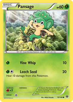 Pansage card for XY