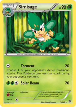 Simisage card for XY