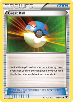 Great Ball card for XY