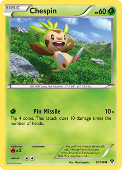 Chespin card for XY