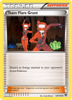 Team Flare Grunt card for XY