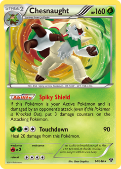 Chesnaught card for XY