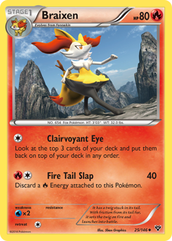 Braixen card for XY