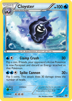 Cloyster card for XY