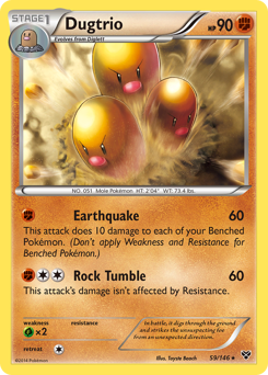 Dugtrio card for XY