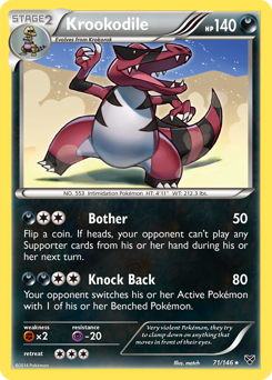Krookodile card for XY