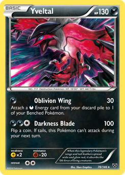 Yveltal card for XY