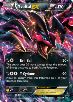 Yveltal-EX card for XY