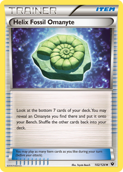 Helix Fossil Omanyte card for Fates Collide