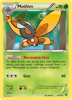 Mothim card for Fates Collide
