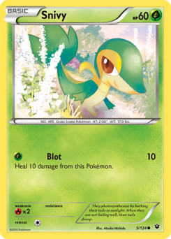 Snivy card for Fates Collide