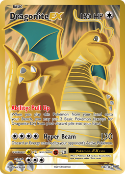 Dragonite-EX card for Evolutions