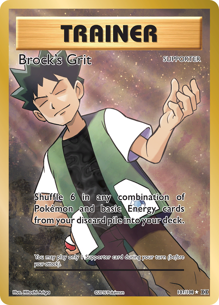 Brock’s Grit 107/108 Pokémon kaart