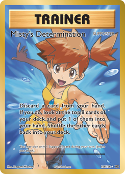 Misty’s Determination card for Evolutions
