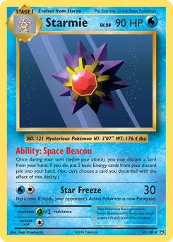 Starmie card for Evolutions