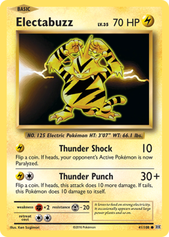 Electabuzz card for Evolutions