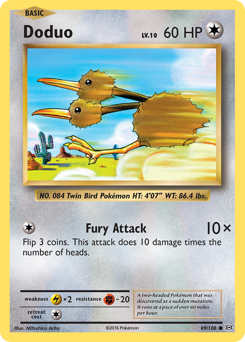 Doduo card for Evolutions