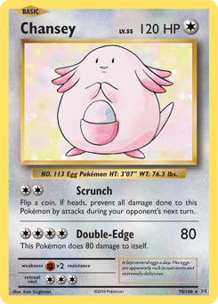 Chansey card for Evolutions
