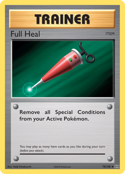 Full Heal card for Evolutions