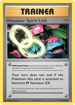 Venusaur Spirit Link card for Evolutions