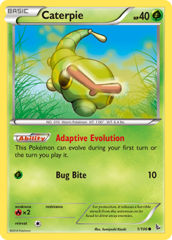 Caterpie card for Flashfire