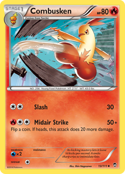 Combusken card for Furious Fists