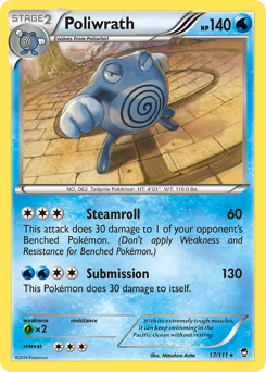 Poliwrath card for Furious Fists