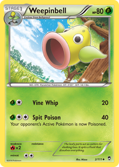 Weepinbell card for Furious Fists