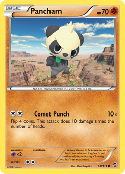 Pancham card for Furious Fists