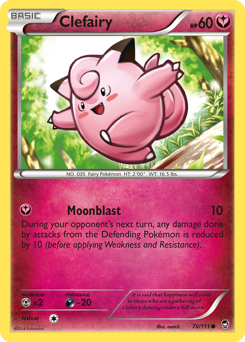 Clefairy card for Furious Fists