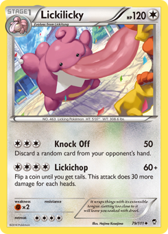 Lickilicky card for Furious Fists