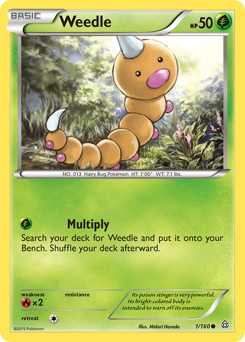 Weedle card for Primal Clash