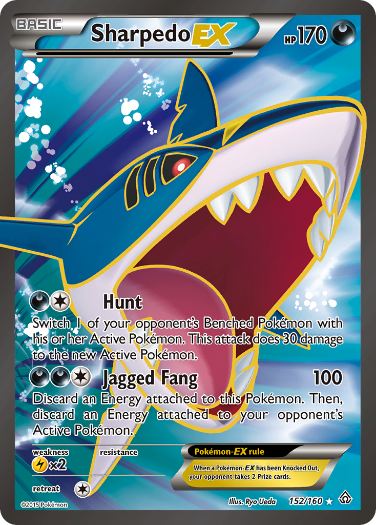 Free Printable Mega Sharkpedo Ex Pokemon Card