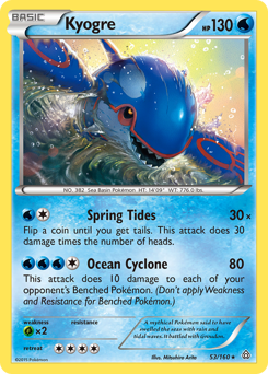 Kyogre card for Primal Clash