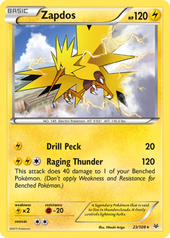Zapdos card for Roaring Skies