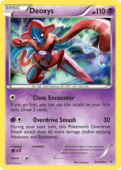 Deoxys card for Roaring Skies