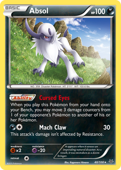 Absol card for Roaring Skies