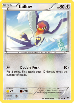 Taillow card for Roaring Skies