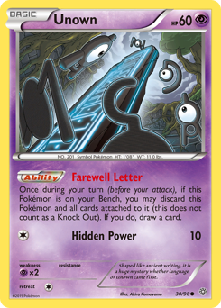 Unown card for Ancient Origins