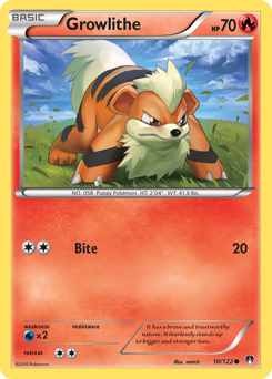 Growlithe card for BREAKpoint