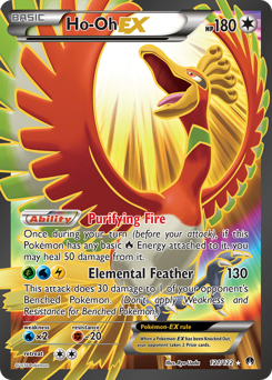 Ho-Oh-EX card for BREAKpoint