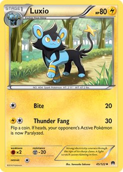 Luxio card for BREAKpoint